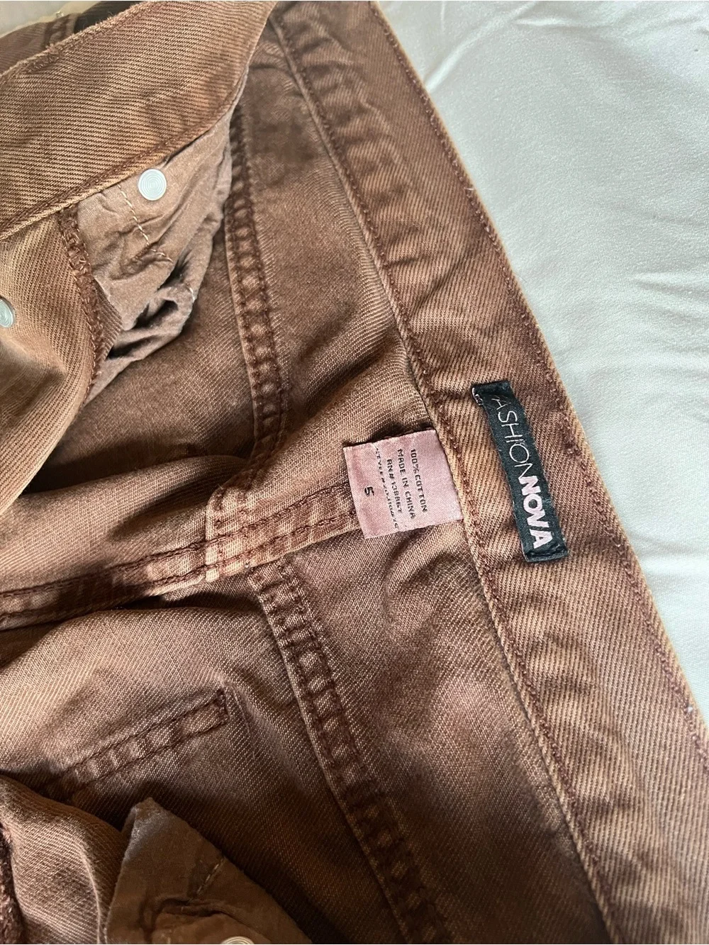 Women’s Brown Casual Pants - Relaxed Fit